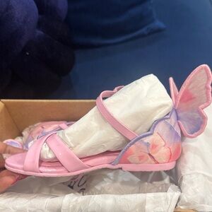 Sophia Webster Pink and Purple Butterfly Sandals